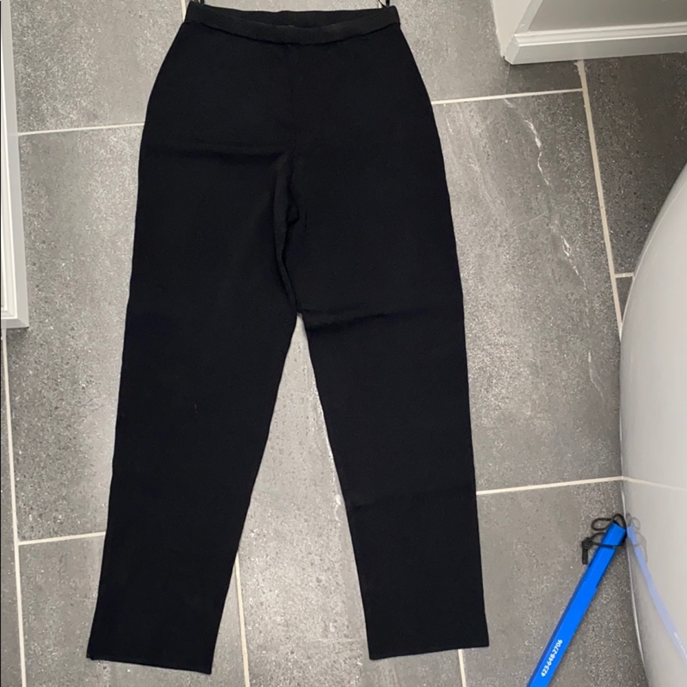 Cable and Gauge black knit pants size S
